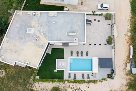 The Luxe Hideaway aerial view